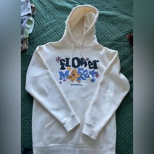 Grateful Men’s Cream colored Hoodie Size Medium